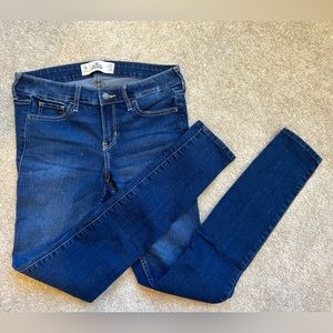 Hollister High Rise Dark Wash Super Skinny Jeans